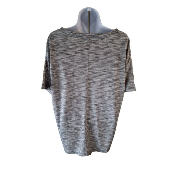Threads 4 Thought Marled Top L Gray Short Sleeve Relaxed Lightweight Athletic - Picture 2 of 7